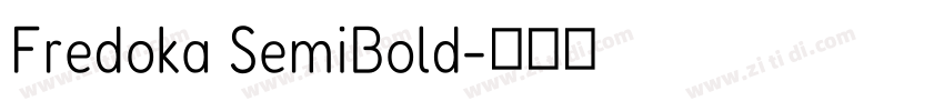 Fredoka SemiBold字体转换 Fredoka SemiBold字体转换